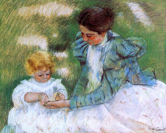  Mary Cassatt Mother Playing with Her Child - Art Print