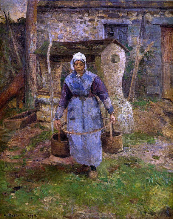  Camille Pissarro Mother Presle, Montfoucault - Art Print