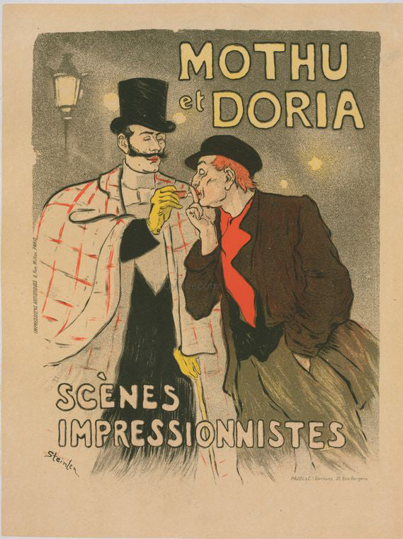  Theophile Alexandre Steinlen Mothu et Doria - Art Print