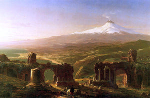  Thomas Cole Mount Etna from Taormina - Art Print