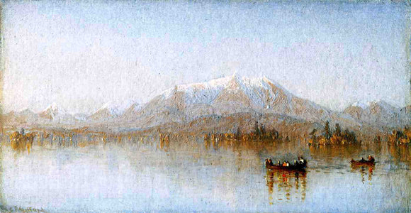  Sanford Robinson Gifford Mount Katahdin from Lake Millinocket - Art Print