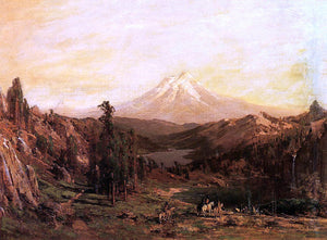  Thomas Hill Mount Shasta and Castle Lake, California - Art Print