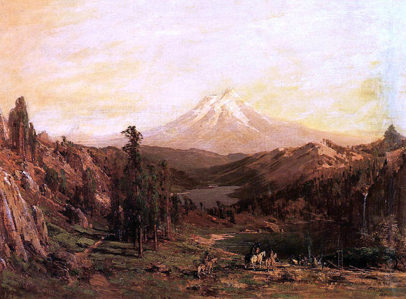  Thomas Hill Mount Shasta and Castle Lake, California - Art Print