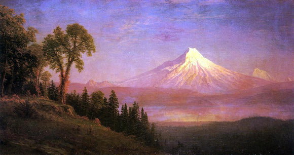  Albert Bierstadt Mount St. Helens, Columbia River, Oregon - Art Print