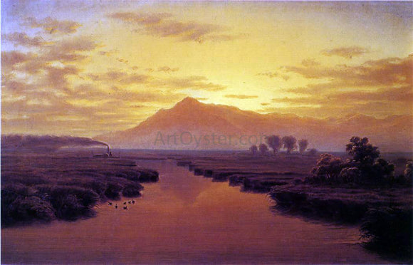  William Marple Mount Tamalpais from Napa Slough - Art Print