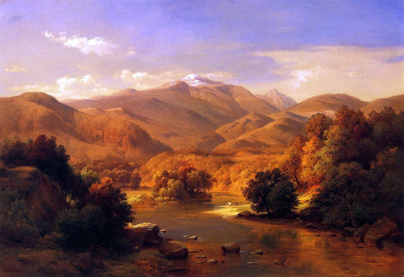  Paul Weber Mount Washington from the Saco - Art Print