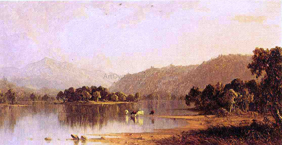  Sanford Robinson Gifford Mount Washington from The Saco River - Art Print