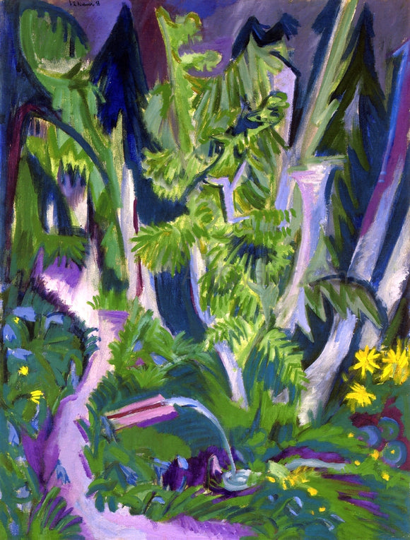  Ernst Ludwig Kirchner Mountain Forest - Art Print