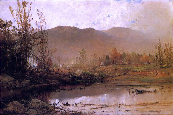  William Louis Sonntag Mountain Lake in Autumn - Art Print