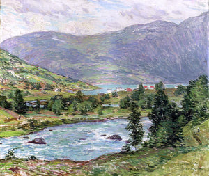  Willard Leroy Metcalf Mountain Lakes, Olden, Norwas - Art Print