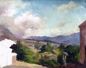  Camille Pissarro Mountain Landscape at Saint Thomas, Antilles (unfinished) - Art Print
