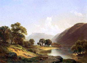  Paul Weber Mountain Landscape with River, Near Philadelphia - Art Print