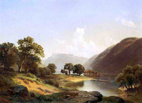 Paul Weber Mountain Landscape with River, Near Philadelphia - Art Print