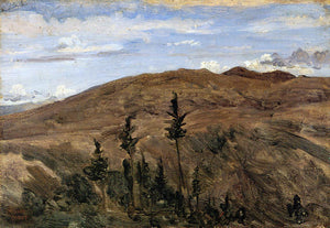  Jean-Baptiste-Camille Corot Mountains in Auvergne - Art Print