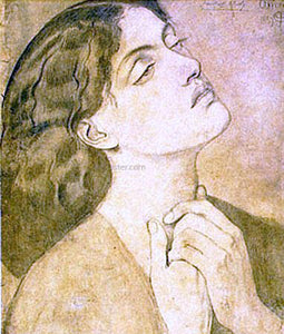  Ernst Karl Eugen Koerner Mourning - Art Print
