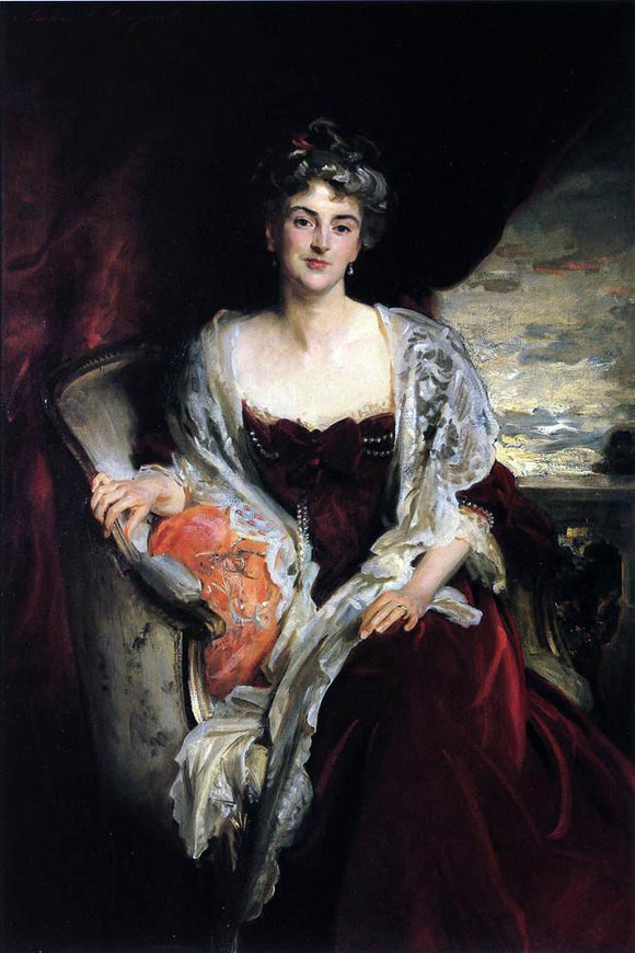  John Singer Sargent Mrs. Augustus Allusen (Osma Mary Dorothy Stanley) - Art Print