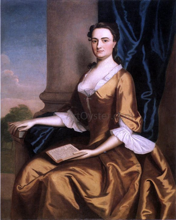  Robert Feke Mrs. Charles Apthorp (Grizzell Eastwick Apthorp) - Art Print