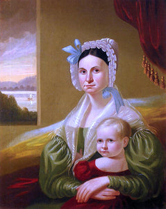  George Caleb Bingham Mrs. David Steele Lamme and Son, William Wirt - Art Print
