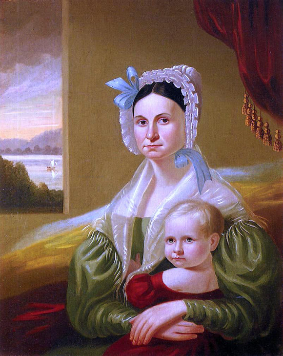  George Caleb Bingham Mrs. David Steele Lamme and Son, William Wirt - Art Print