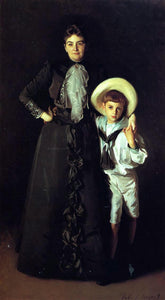  John Singer Sargent Mrs. Edward L Davis and Her Son Livingston Davis - Art Print