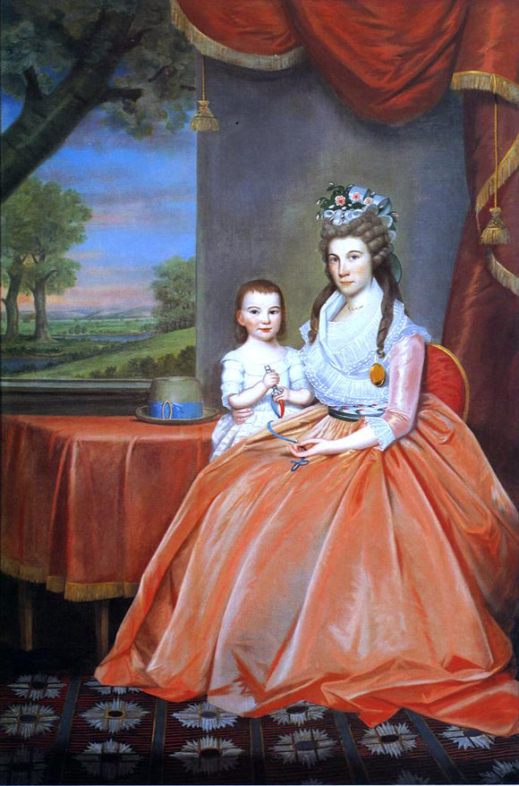  Ralph Earl Mrs. Elihaj Boardman and Son - Art Print