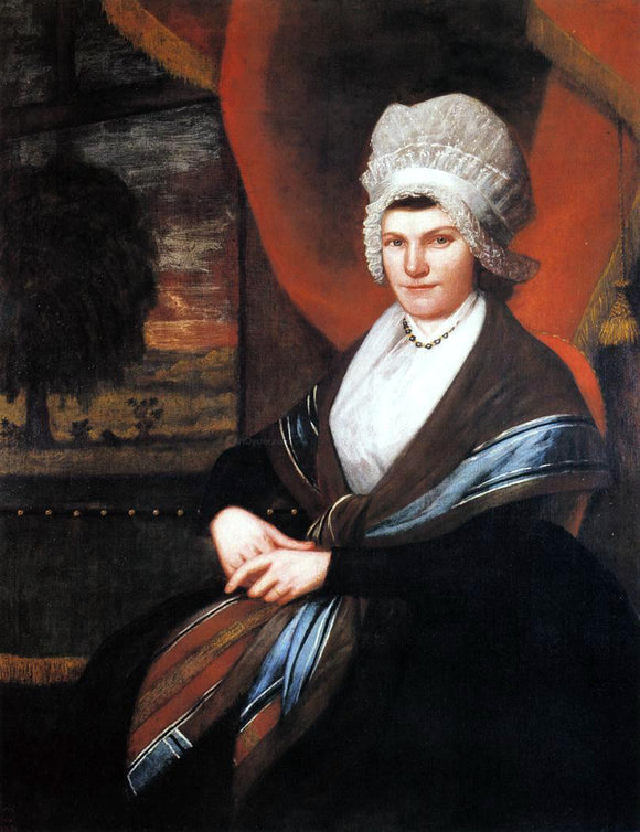  Ralph Earl Mrs. Elijah Dewey (Mary Schenck) - Art Print