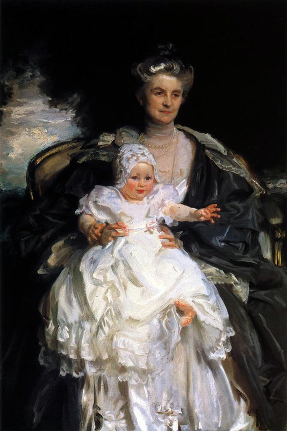  John Singer Sargent Mrs. Henry Phipps and Her Grandson Winston - Art Print