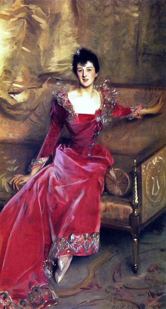  John Singer Sargent Mrs. Hugh Hammersley - Art Print