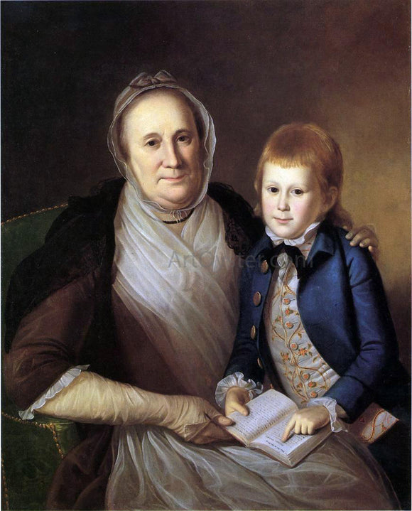  Charles Willson Peale Mrs. James Smith and Grandson - Art Print