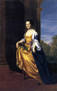  John Singleton Copley Mrs. Jeremiah Lee (Martha Swett) - Art Print
