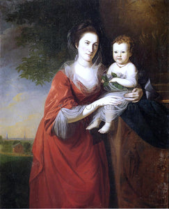  Charles Willson Peale Mrs. John Dickenson and Her Daughter - Art Print