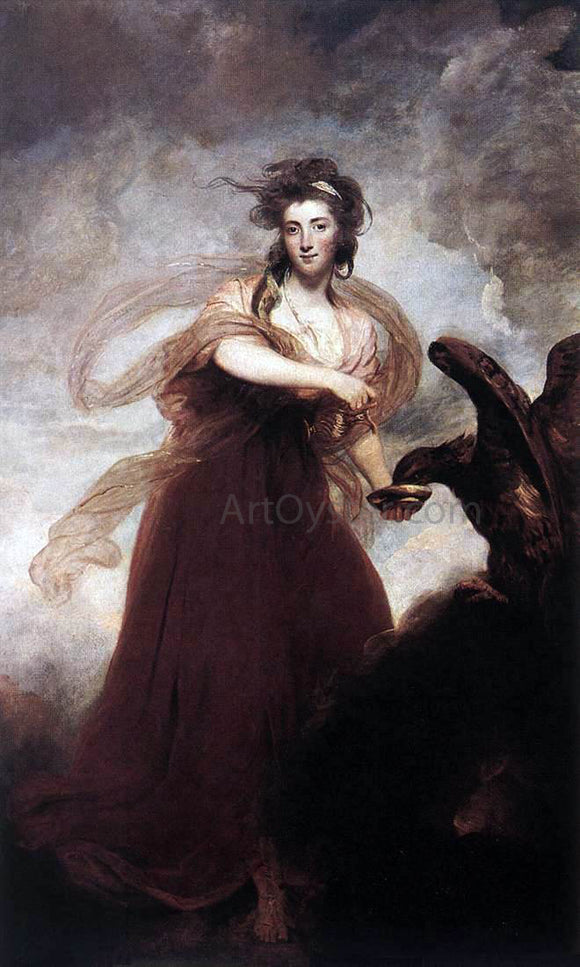  Sir Joshua Reynolds Mrs. Musters as Hebe - Art Print