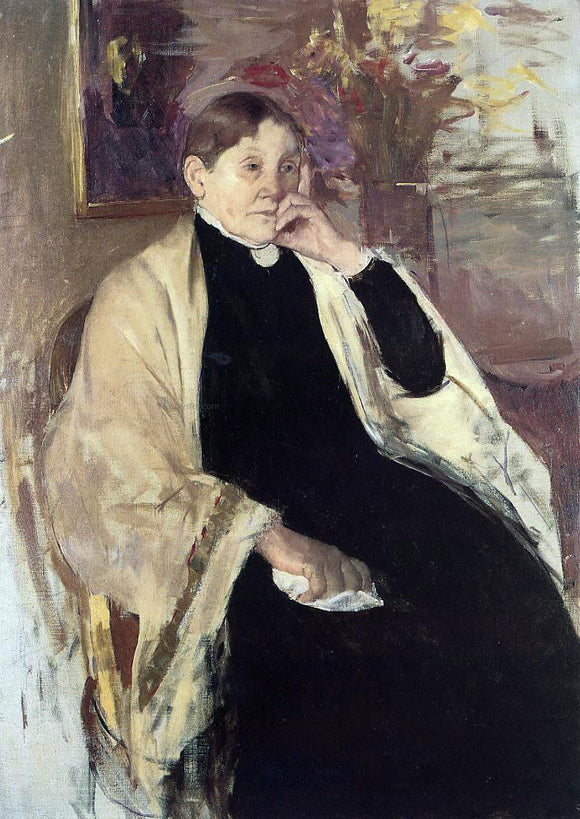  Mary Cassatt Mrs. Robert S. Cassatt (also known as Katherine Kelson Johnston Cassatt) - Art Print