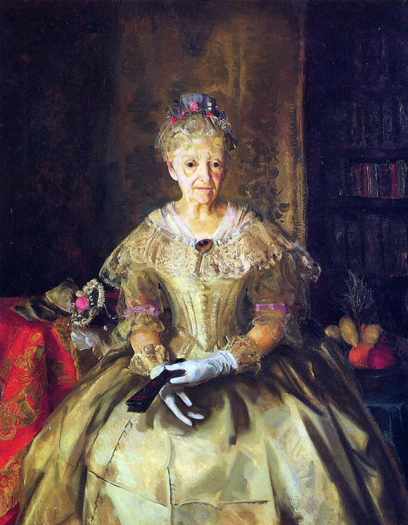  George Wesley Bellows Mrs. T. in Cream Silk, No 1 - Art Print