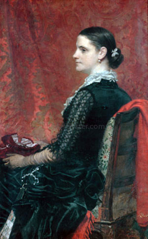  Thomas Hicks Mrs. Thomas Hicks - Art Print