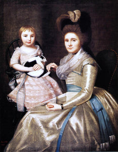  Ralph Earl Mrs. William Taylor and Son Daniel - Art Print