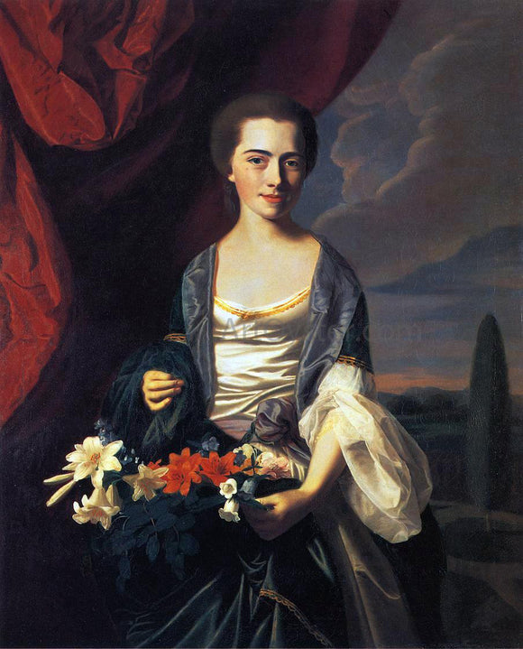  John Singleton Copley Mrs. Woodbury Langdon (Sarah Sherburne) - Art Print