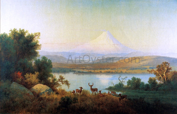  Thomas Hill Mt. Hood Erupting - Art Print