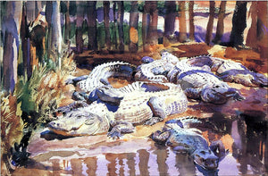  John Singer Sargent Muddy Alligators - Art Print