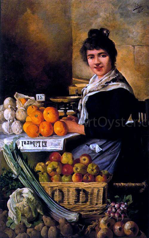  Ignacio Diaz Olano Mujer con Naranjas - Art Print