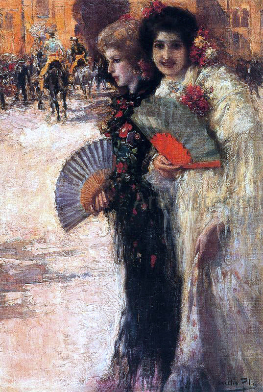  Cecilio Pla y Gallardo Mujeres a los Toros - Art Print