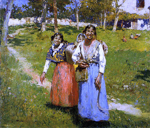  Alberto Pla Y Rubio Mujeres en el Campo - Art Print