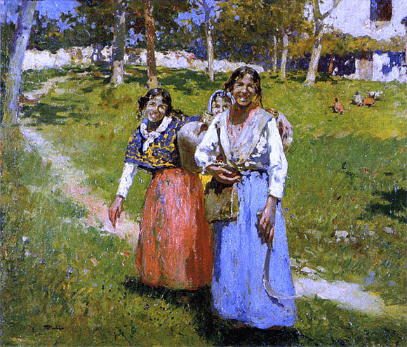  Alberto Pla Y Rubio Mujeres en el Campo - Art Print