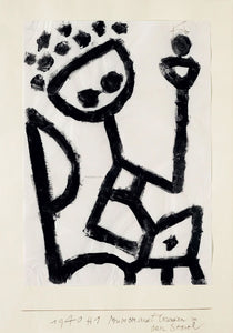  Paul Klee Mumon Drunk Falls into the Chair - Art Print