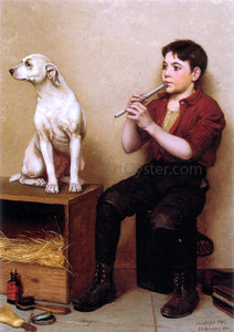  John George Brown Music Hath No Charms - Art Print