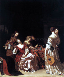  The Elder Frans Van  Mieris Musical Company - Art Print