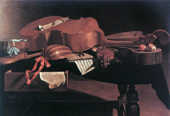  Evaristo Baschenis Musical Instruments - Art Print