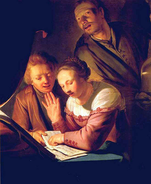  Pieter De Grebber Musical Trio - Art Print