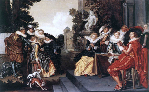  Dirck Hals Music-Making Company on a Terrace - Art Print