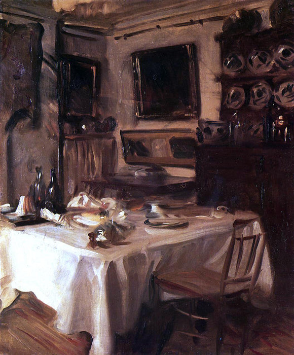  John Singer Sargent My Dining Room - Art Print